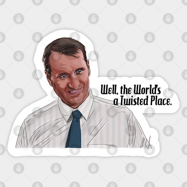 Wayne's World: The World's a Twisted Place Sticker by 51Deesigns
